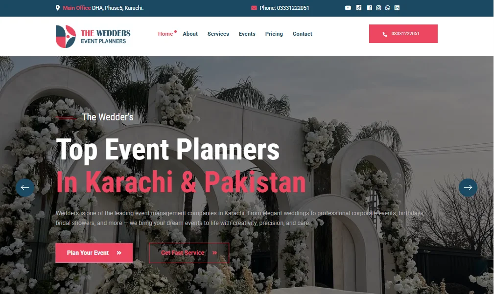 The Wedders – Event Management Platform